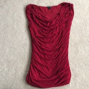 Sleeveless Red Top